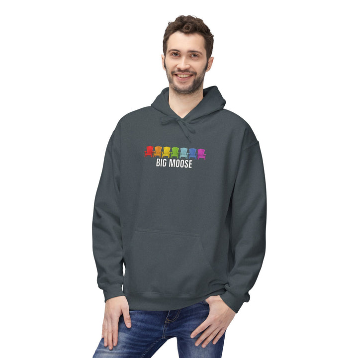 Big Moose Rainbow Chairs Hoodie