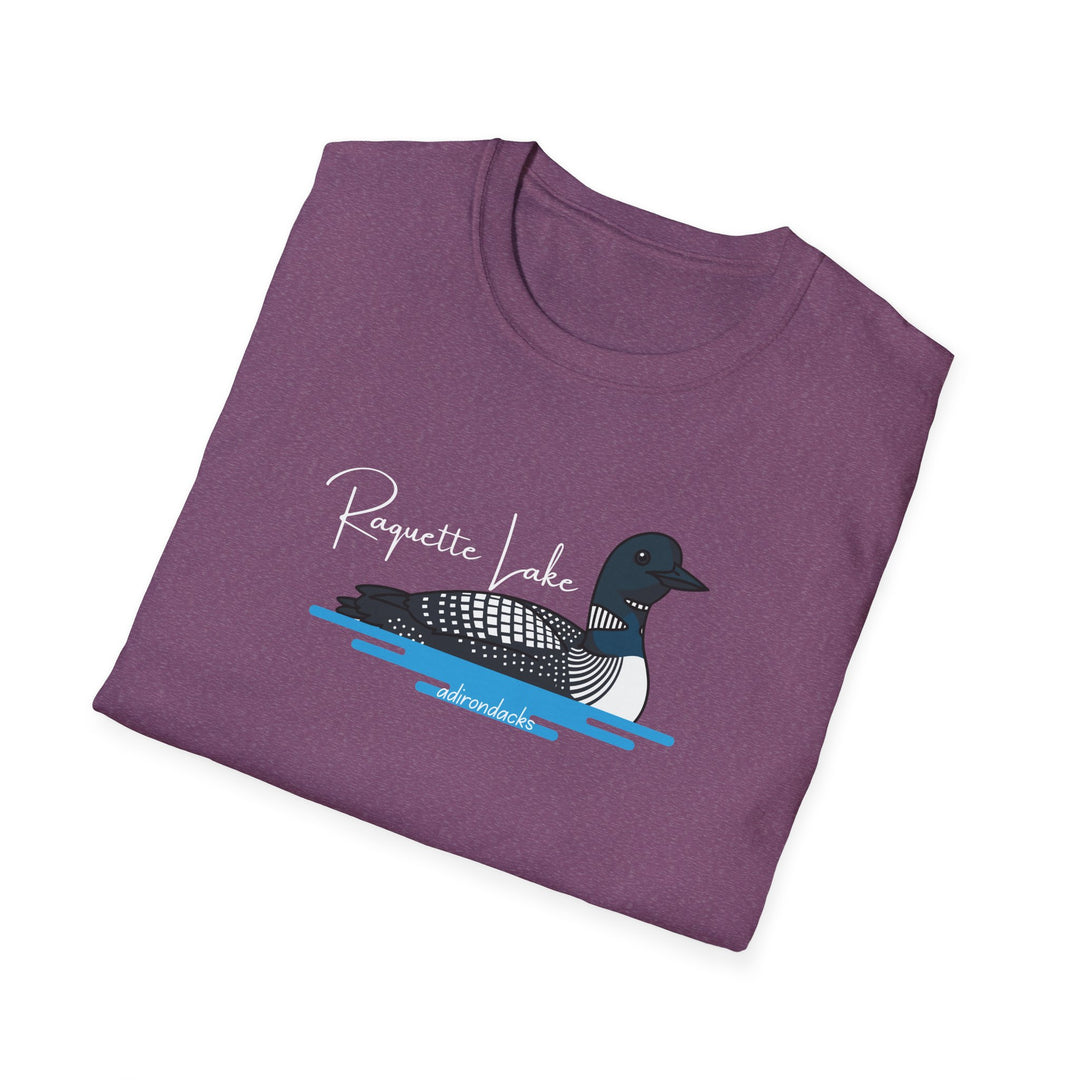 Raquette Lake Unisex T-Shirt - Loon