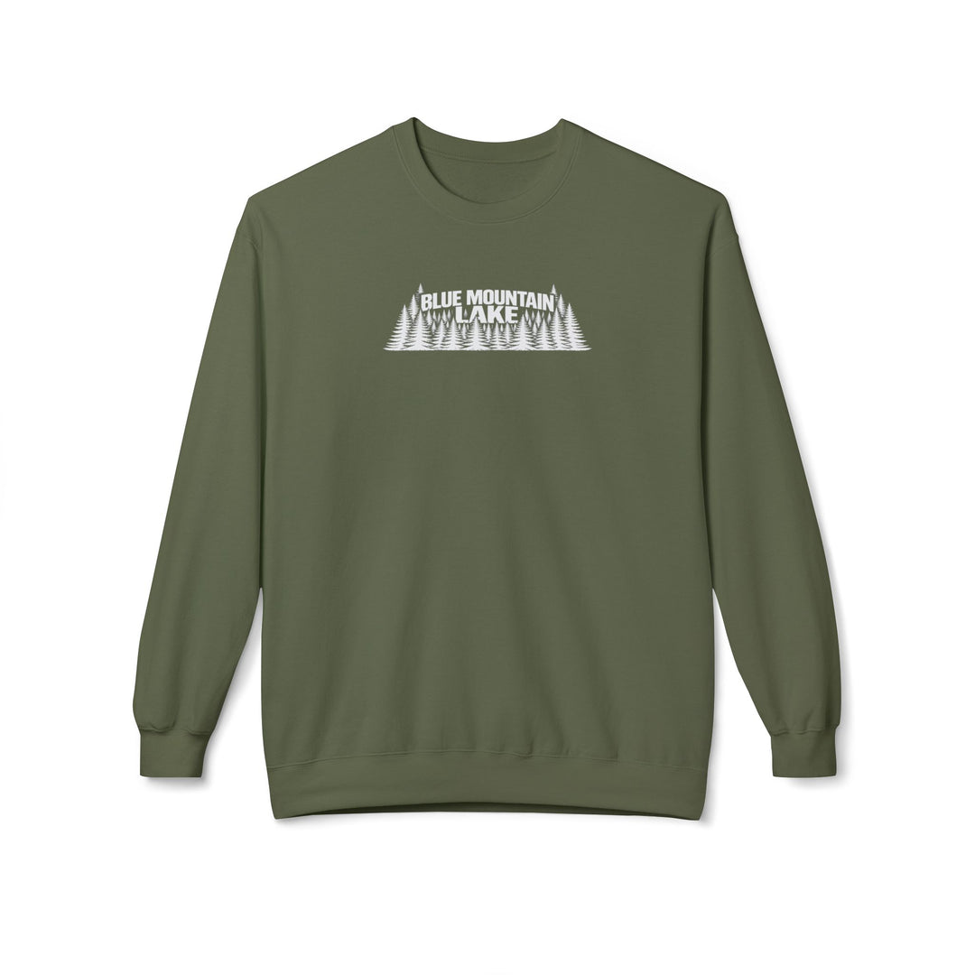 Blue Mountain Lake Trees Sweatshirt