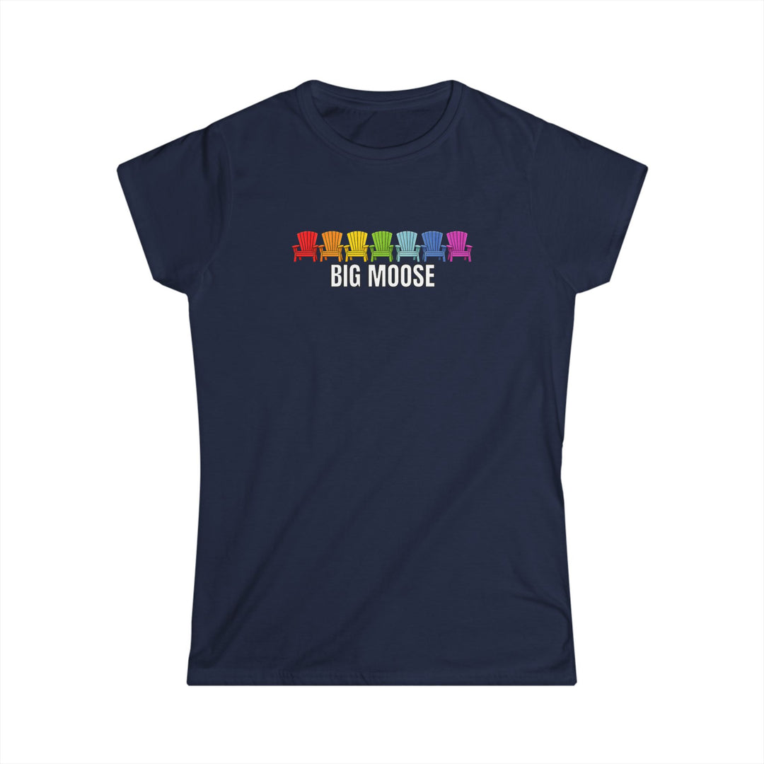 Big Moose Rainbow Chairs Ladies Tee