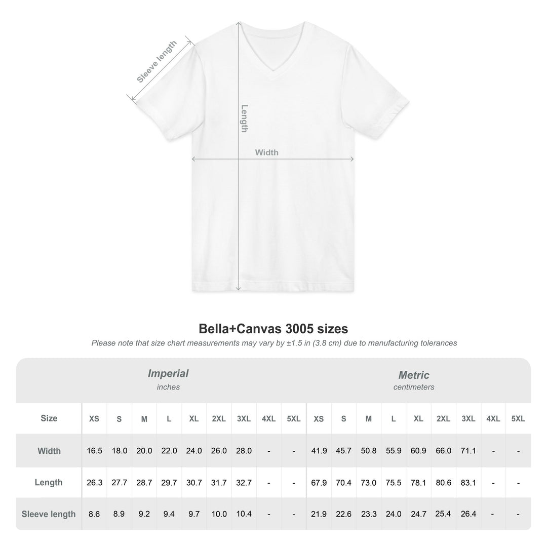 Raquette Lake Unisex V-Neck T-Shirt - Pine Tree