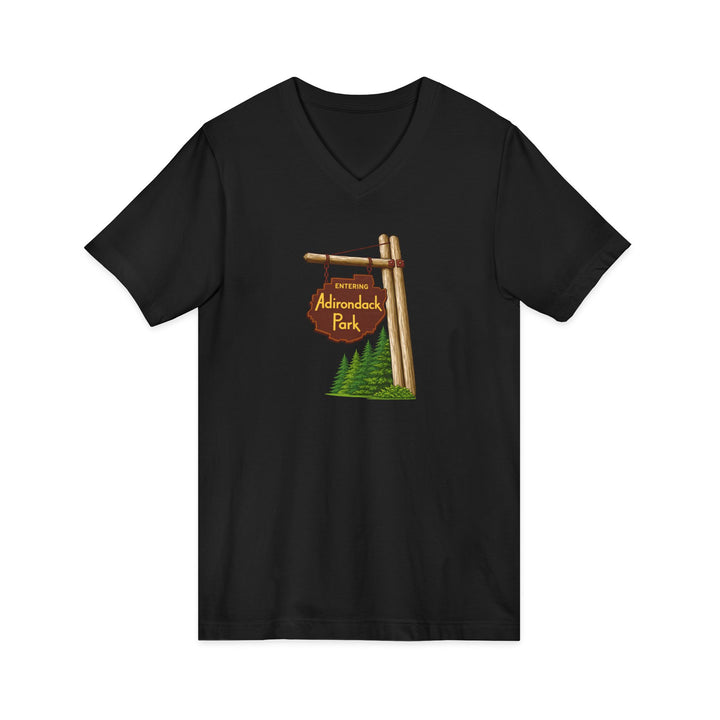 Entering Adirondack Park Sign Unisex V-Neck