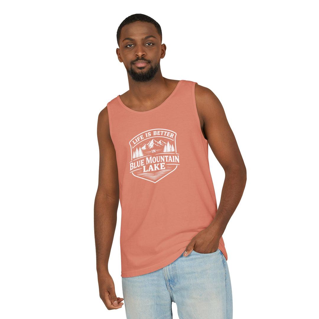 Life is Better in Blue Mountain Lake Unisex Tank