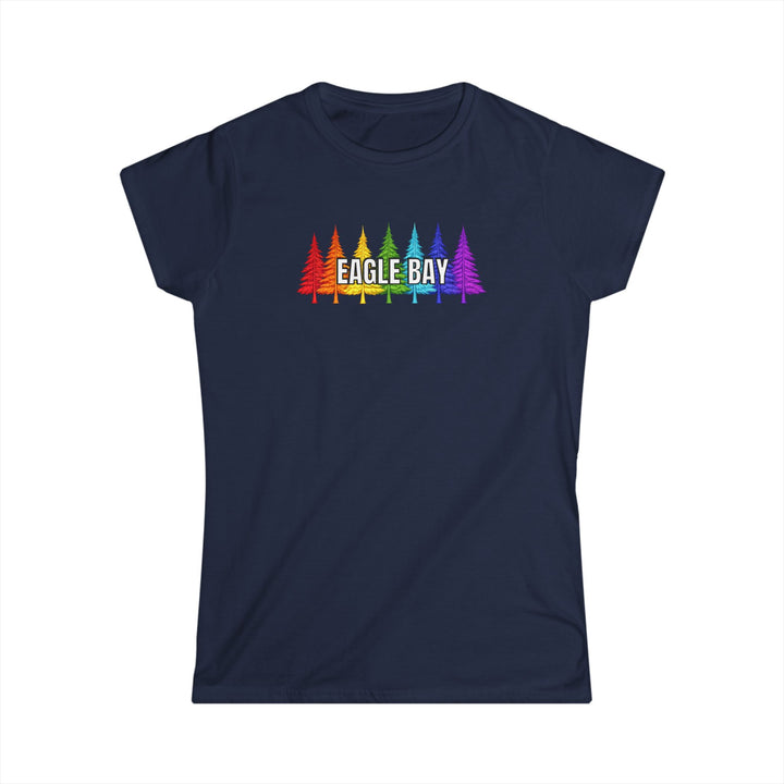 Eagle Bay Ladies Tee Rainbow Trees