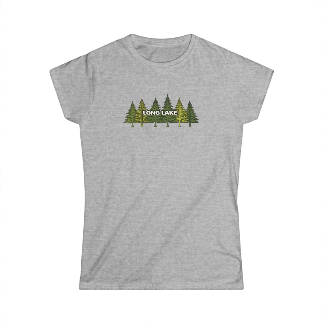Long Lake Pine Trees Ladies Tee