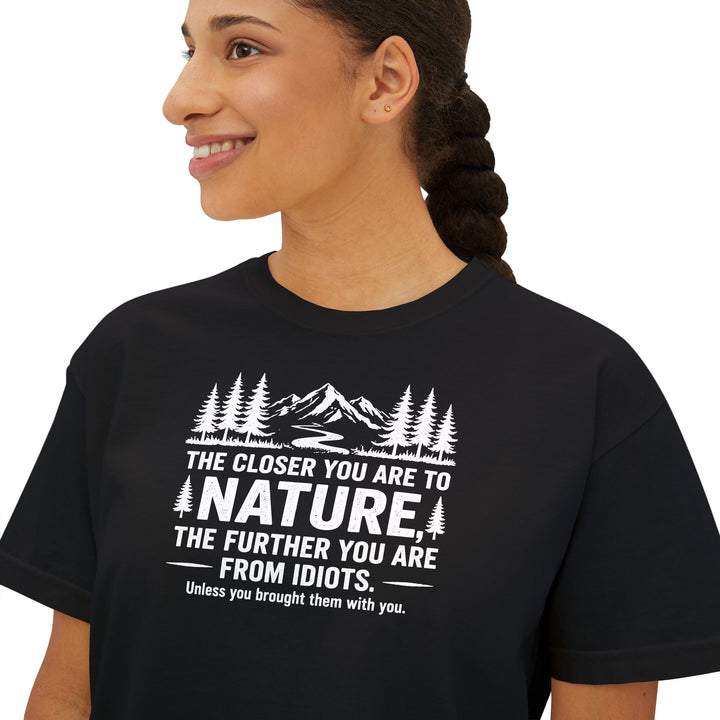 Nature-Idiots Ladies Boxy Tee