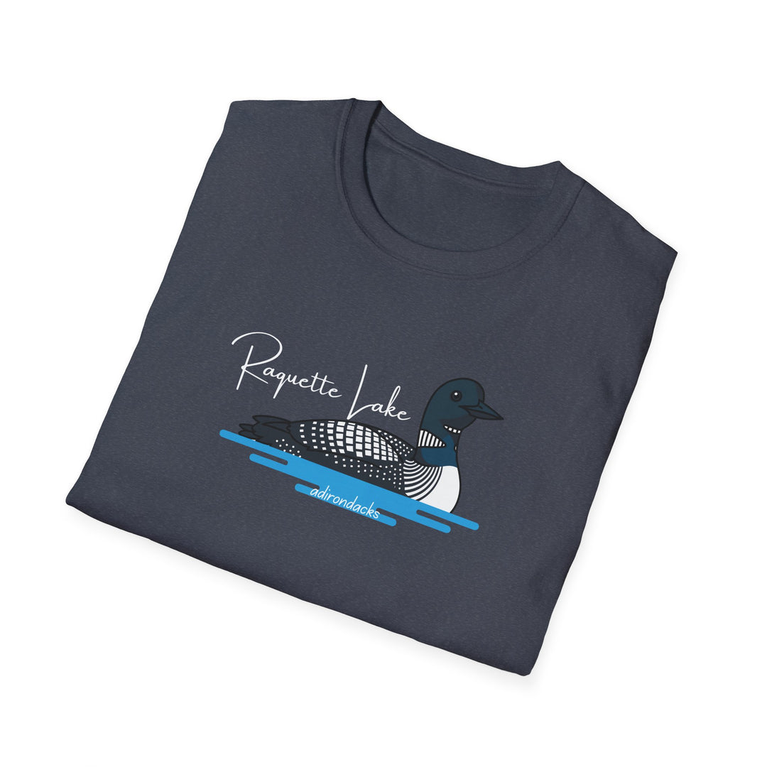 Raquette Lake Unisex T-Shirt - Loon