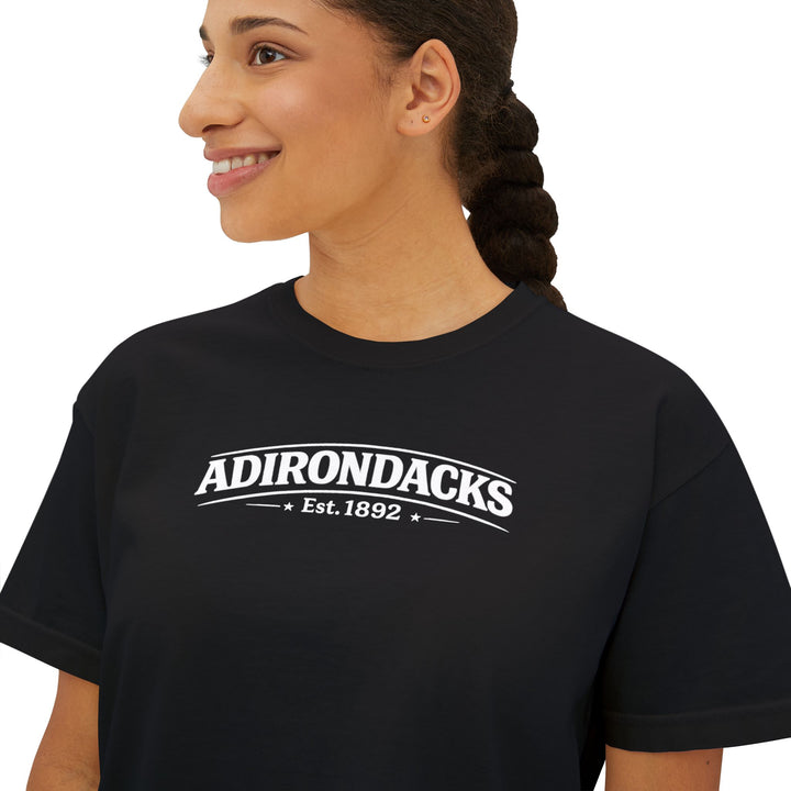 Adirondacks My Happy Place Ladies Boxy Tee