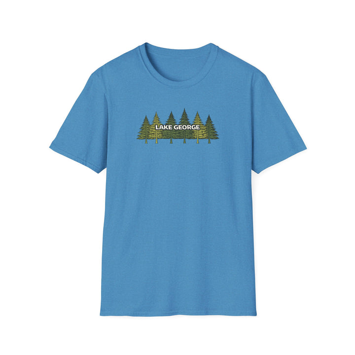 Lake George Unisex T-Shirt - Green Trees