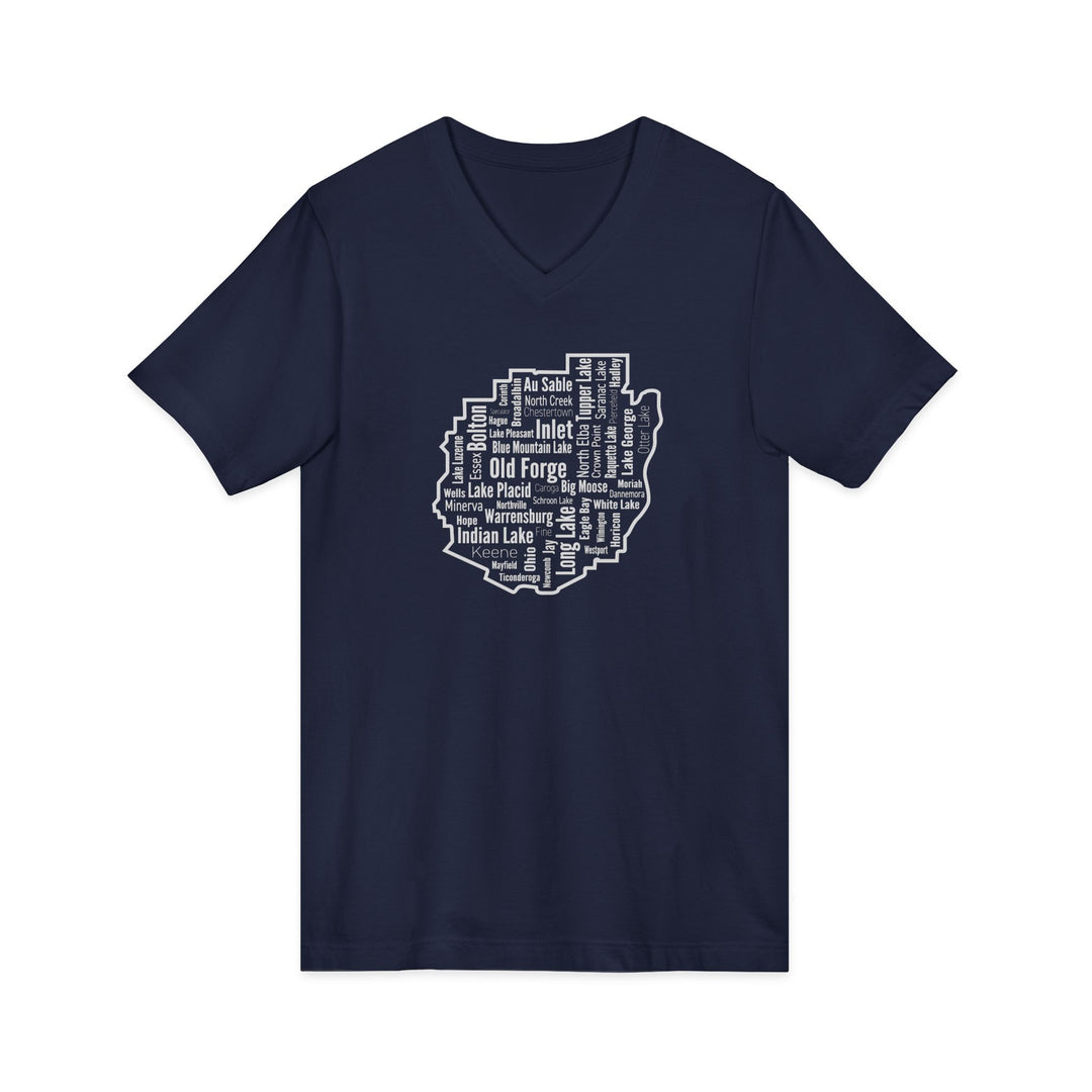 Adirondack Towns Unisex V-Neck