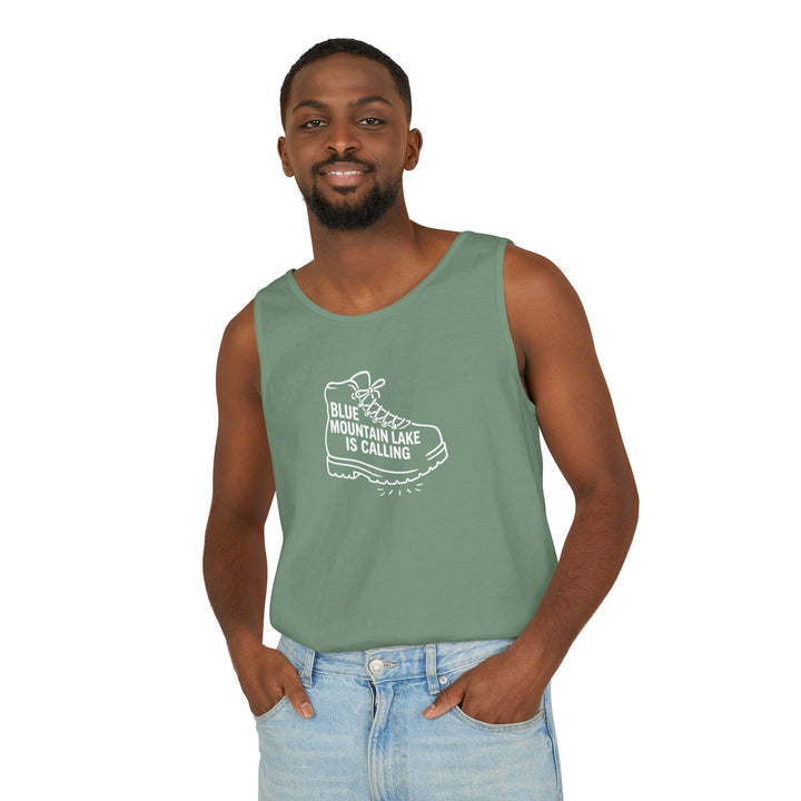 Blue Mountain Lake is Calling Unisex Tank