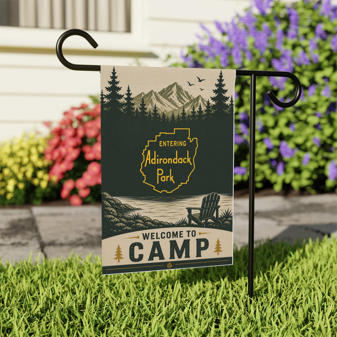 Welcome To Camp - Entering Adirondack Park Flag