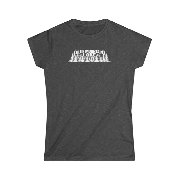 Blue Mountain Lake Trees Ladies Tee