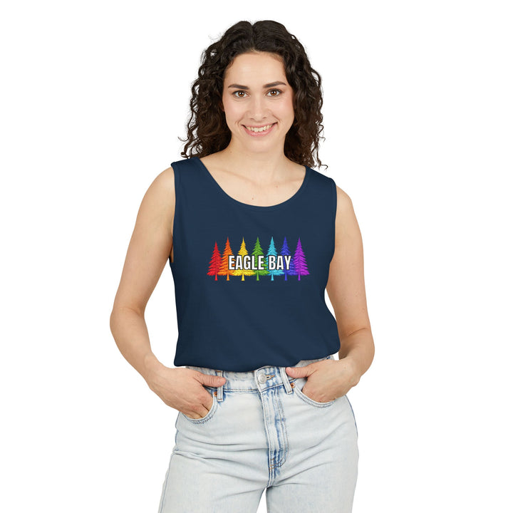 Eagle Bay Unisex Tank - Rainbow Trees