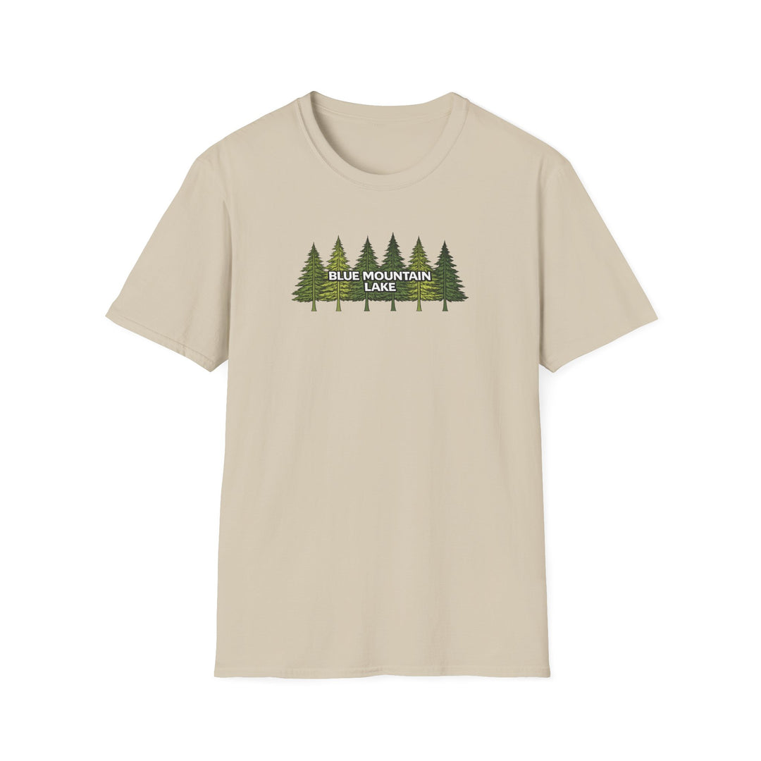 Blue Mountain Lake  Pine Trees Unisex T-Shirt