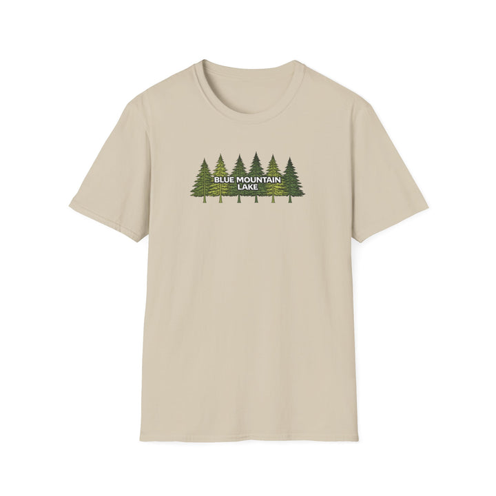 Blue Mountain Lake  Pine Trees Unisex T-Shirt