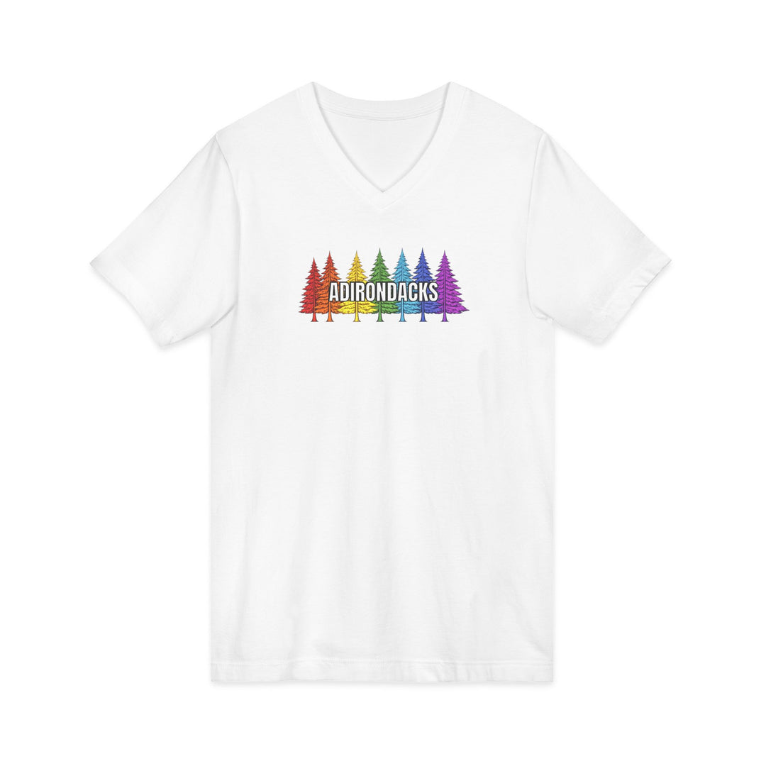 Adirondack Rainbow Trees Unisex V-Neck