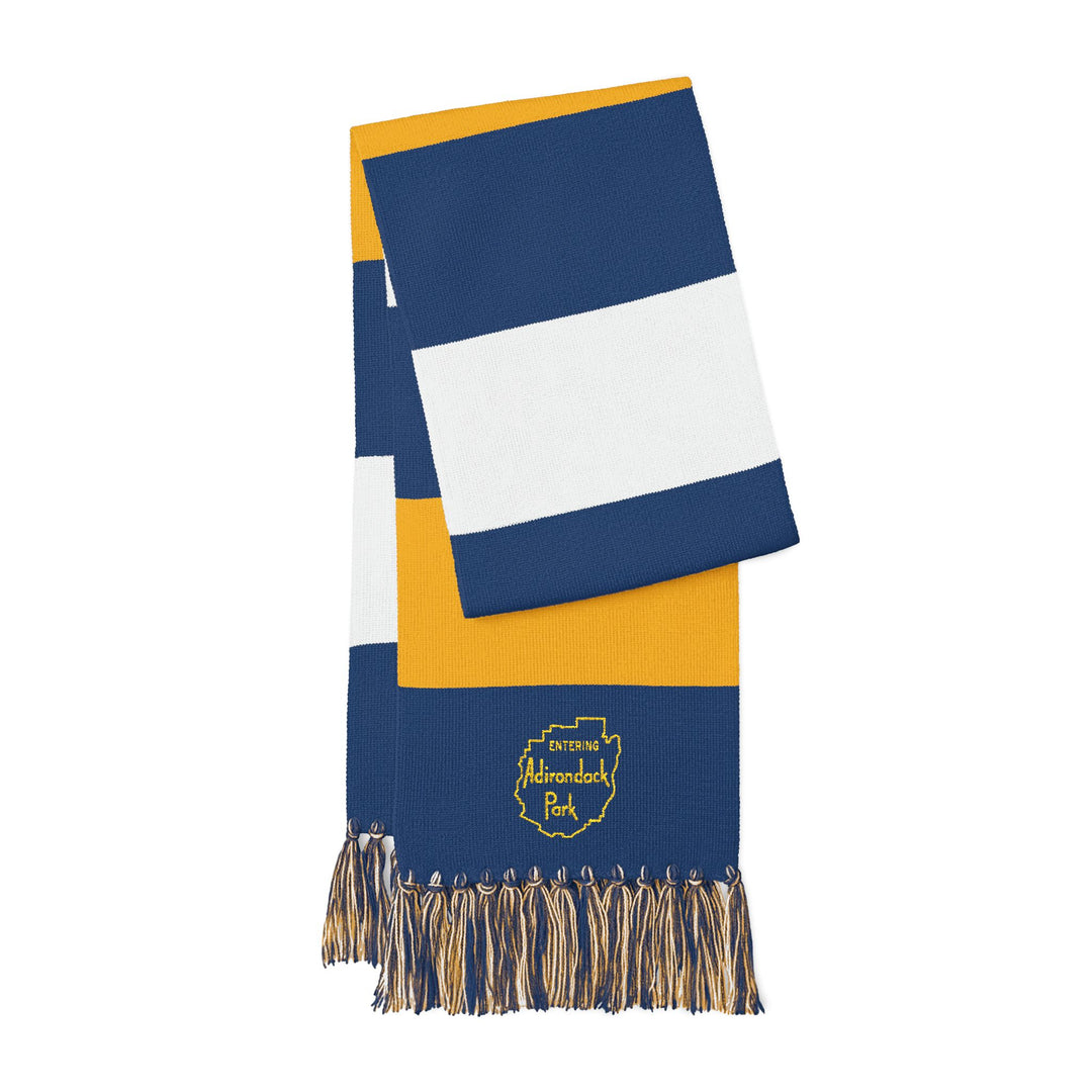 Entering Adirondack Park Embroidered Scarf