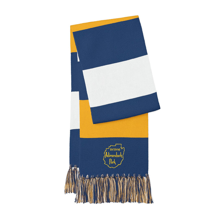 Entering Adirondack Park Embroidered Scarf