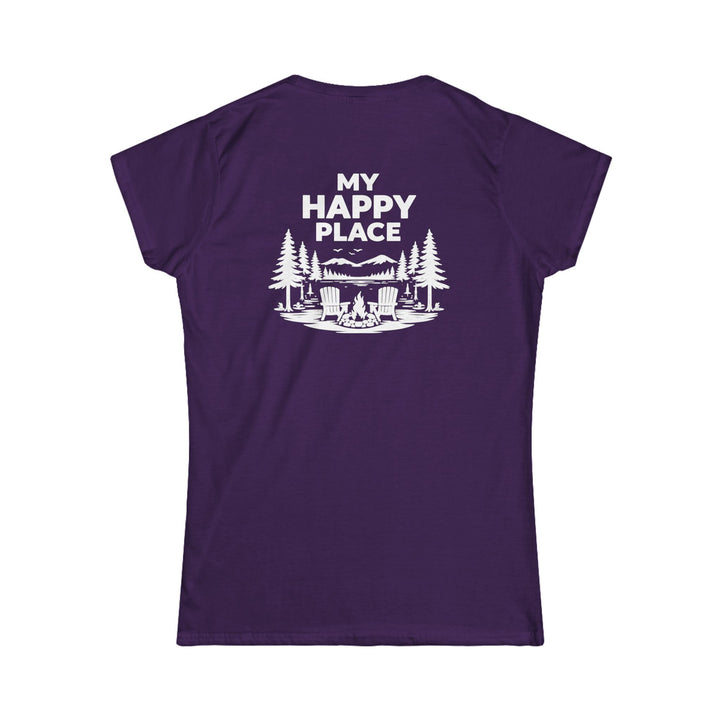 Blue Mountain Lake My Happy Place Ladies Tee