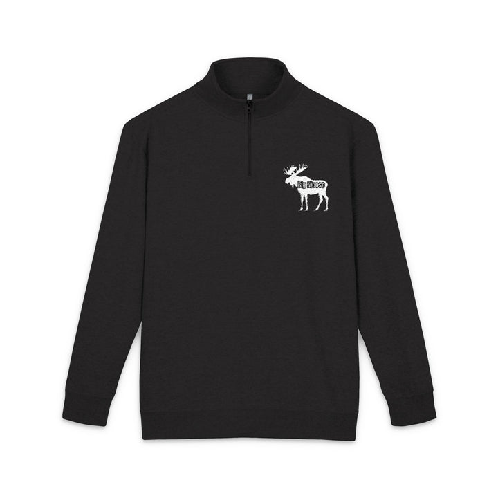 Embroidered Big Moose Fleece Pullover