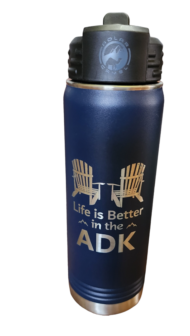 Life is better in the ADK Water Bottle | 20oz