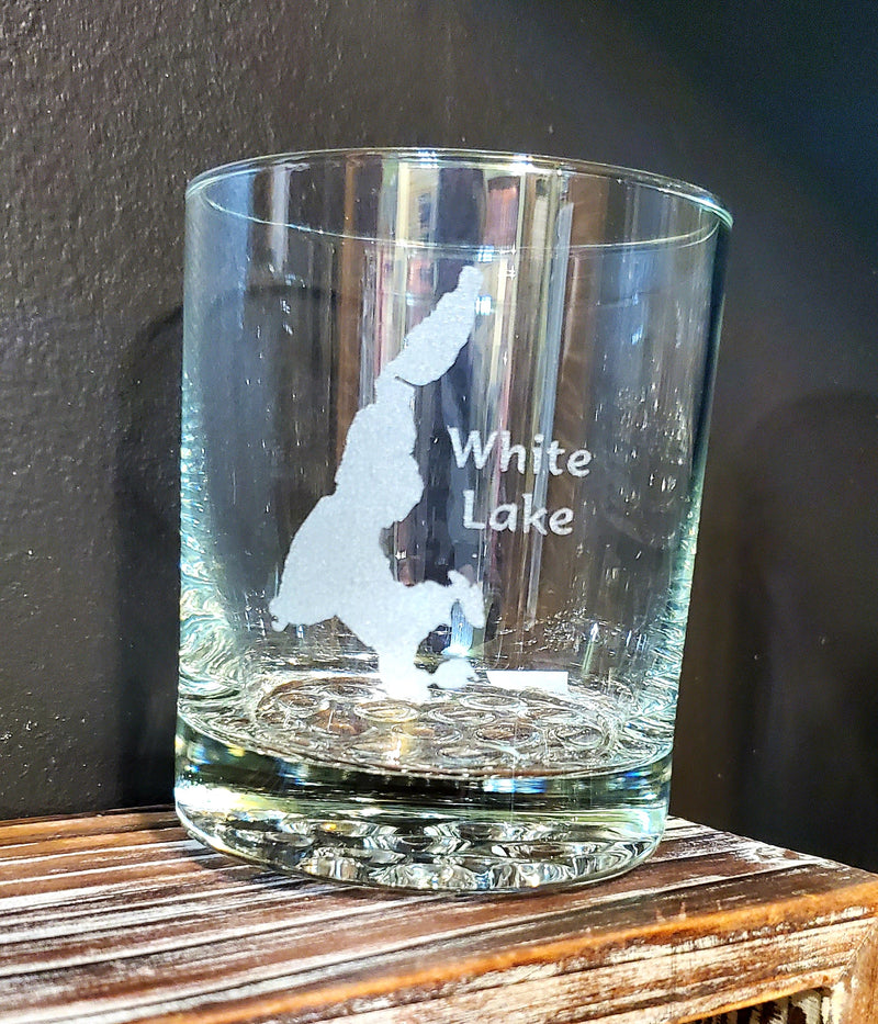 White Lake Rocks Glass
