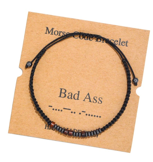 Bad Ass Morse Code Bracelet