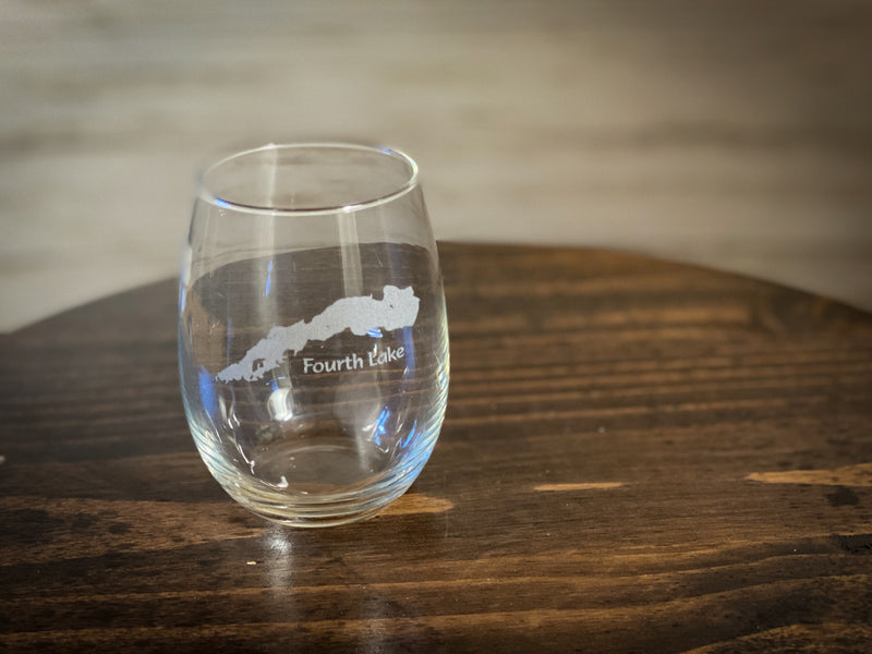 Fourth Lake Stemless Wine Glass