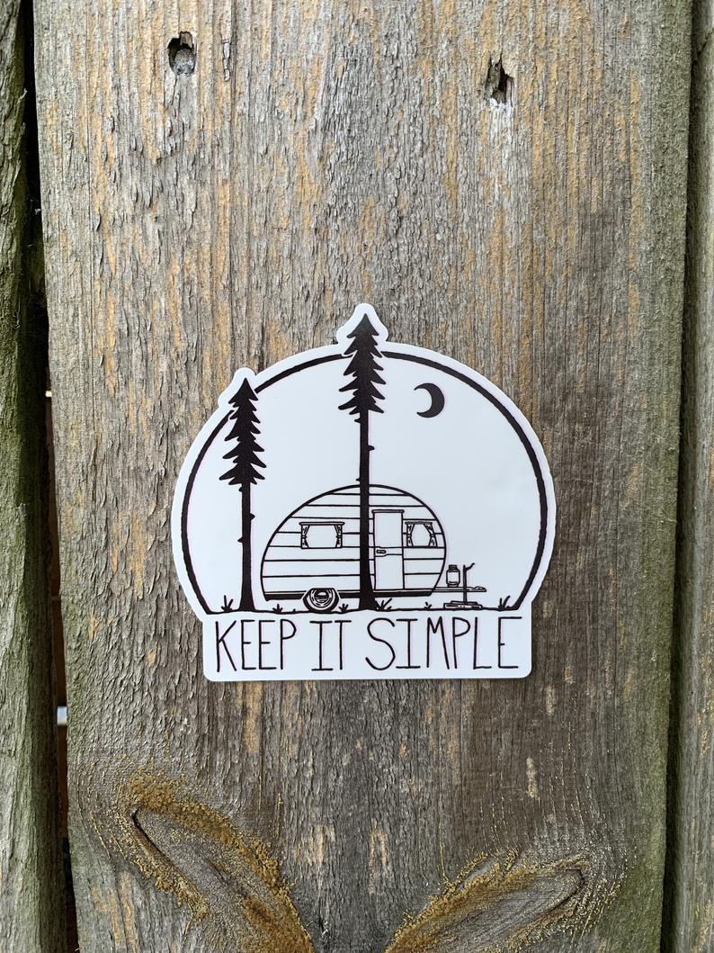 Keep it Simple Decal | Camper