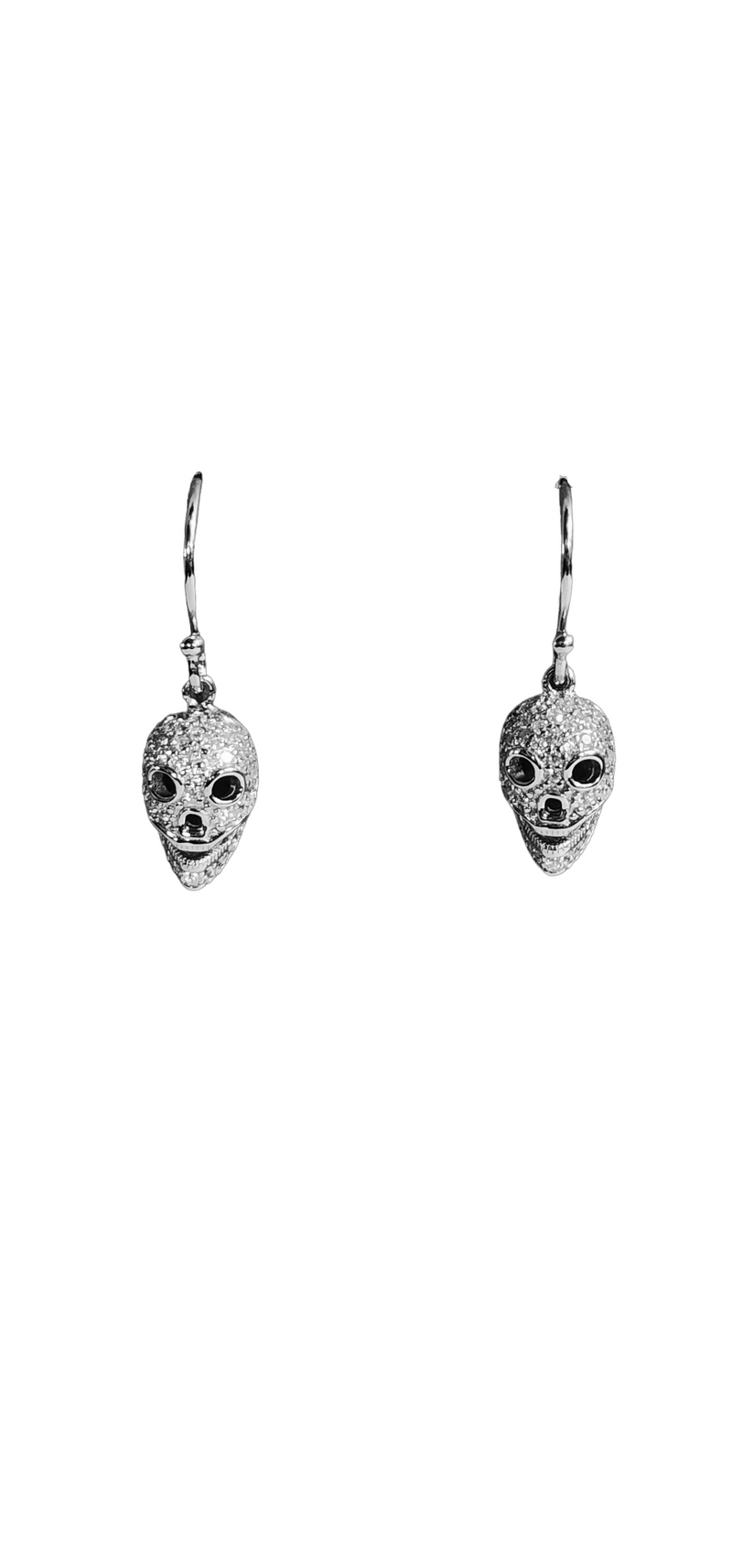 Skull CZ Earrings