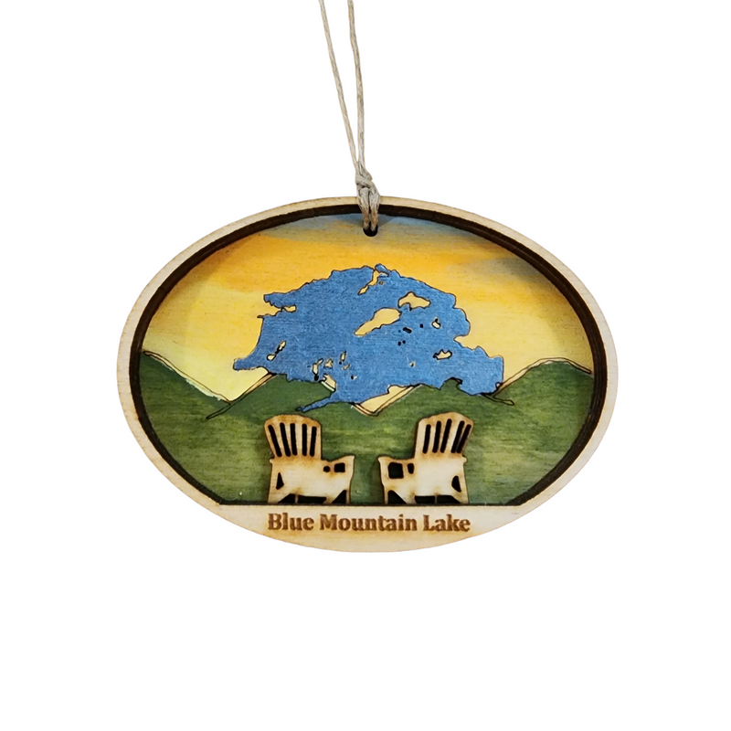 Blue Mountain Lake Ornament